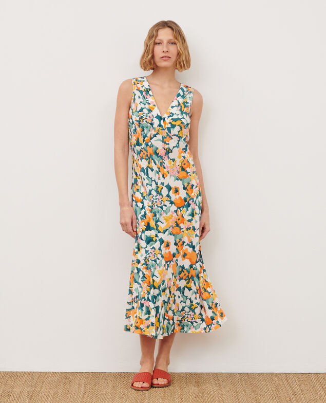 Langes fließendes Kleid