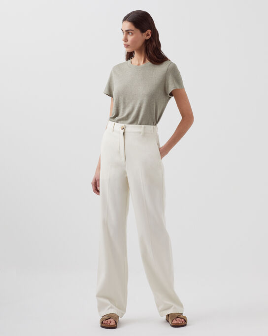 BLANDINE - Gerade Hose 7074 00 WHITE