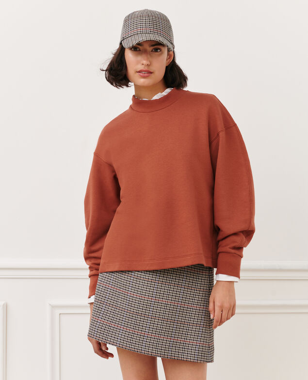 Sweatshirt aus Baumwolle 8808 18 wine