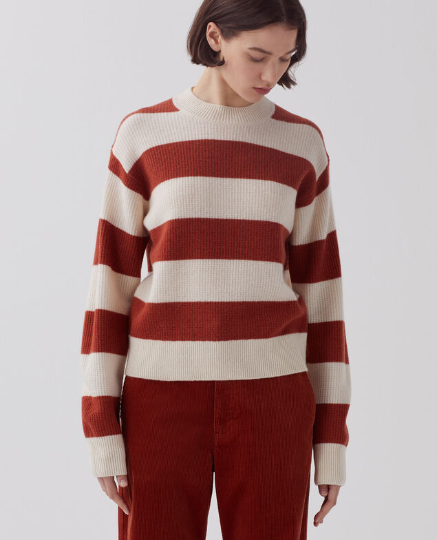 - Pullover aus Wolle I270 st orange/white