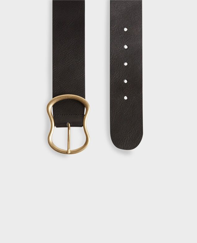 Breiter Ledergürtel 8853 09 black
