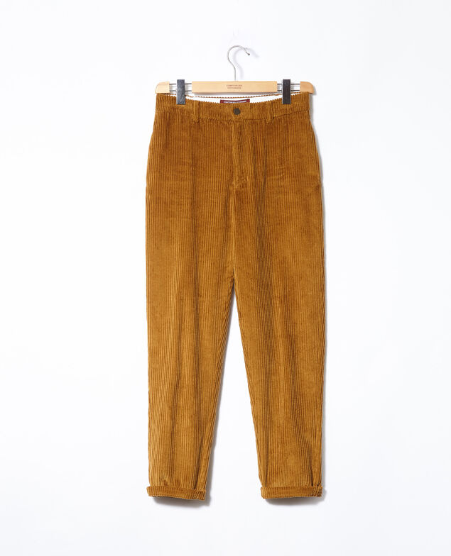 Hose aus grobem Cord Golden brown
