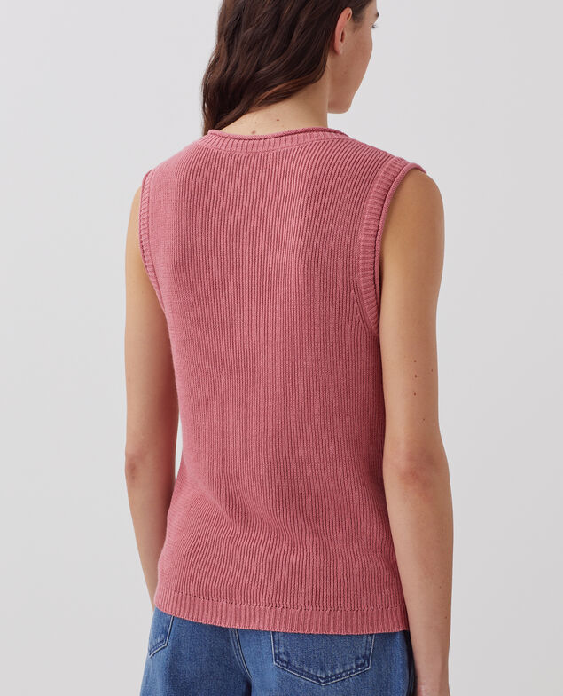 Langes Top aus Leinen J130 baroque rose