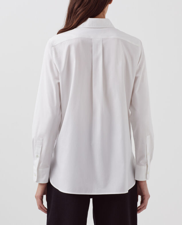 Bluse aus Baumwoll-Popelin 0007 white