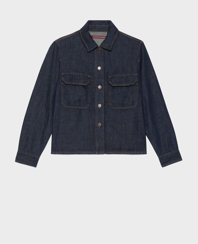 Jacke aus Denimstoff
