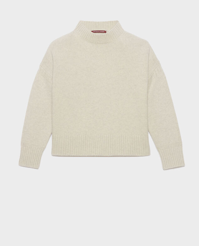 Pullover mit Rundhalsausschnitt aus Merinowolle