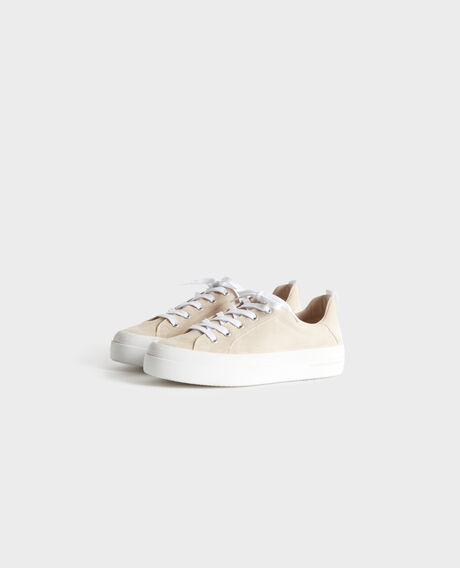 BILLIE - Turnschuhe aus Leder 7003 30 natural 3ss157