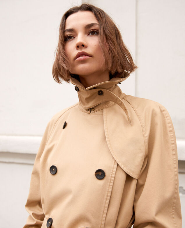 Zeitloser Trenchcoat Safari beige
