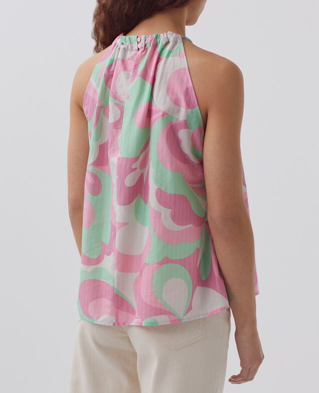 Top mit amerikanischem Ausschnitt H720 anemone pink