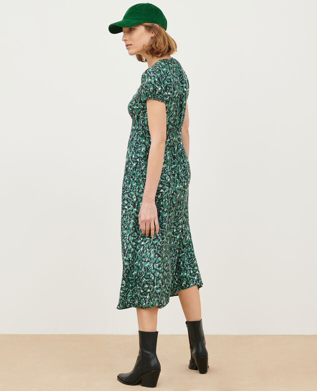 LUDIVINE - Fließendes gemustertes Kleid