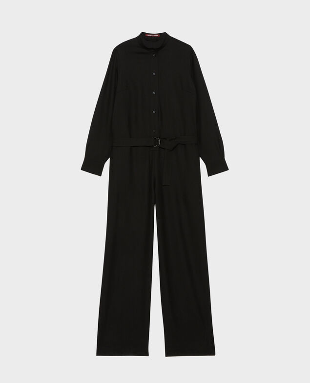 Jumpsuit aus Wolle Black beauty