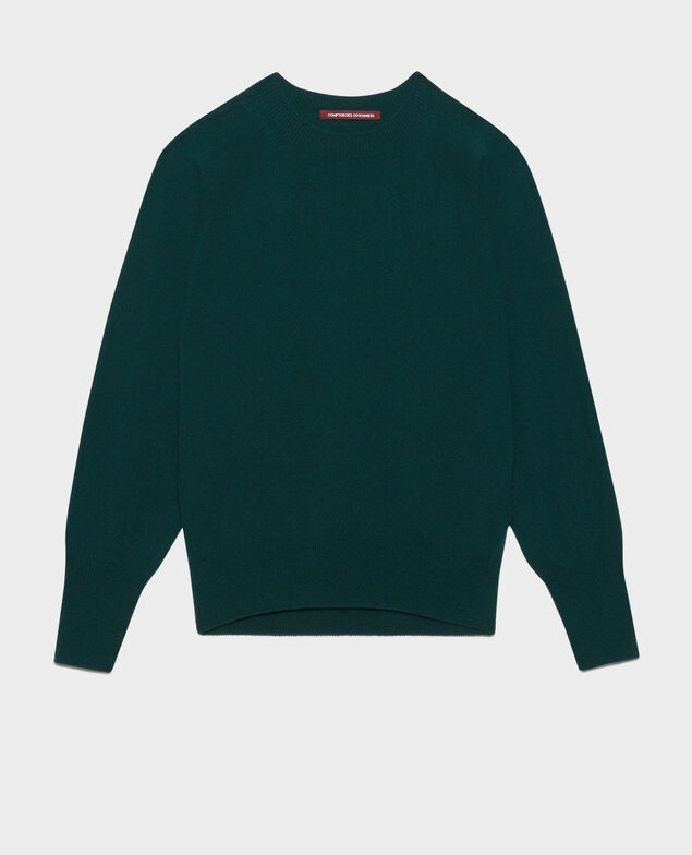 Pullover mit Rundhalsausschnitt aus Kaschmir 8886 55 green