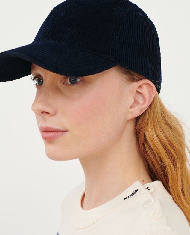 Kappe aus Cord 8846 69 navy