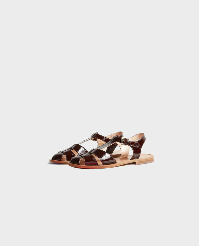 Sandalen aus Lackleder Mole