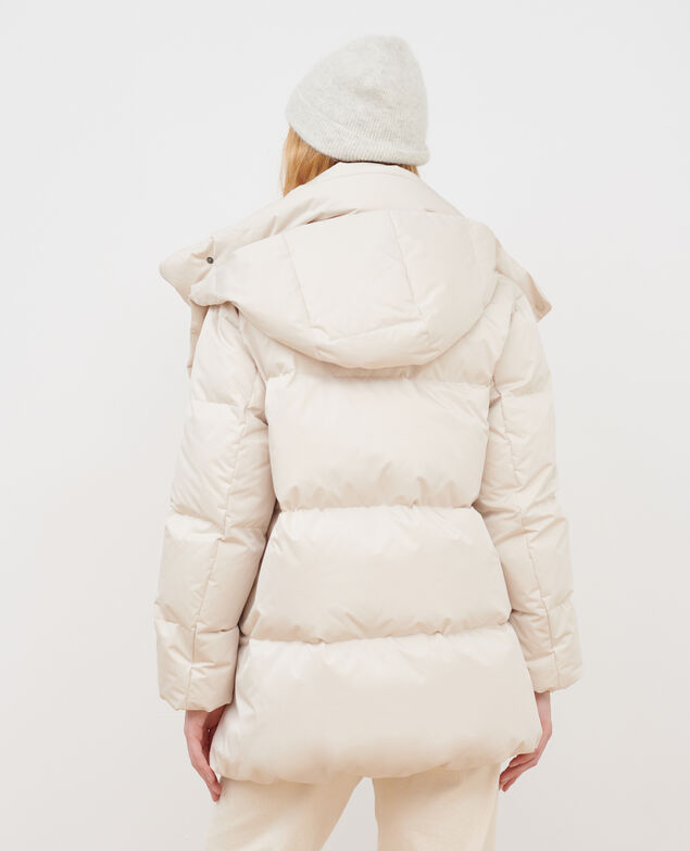 MARGOTTE – Halblange Daunenjacke A011 off white
