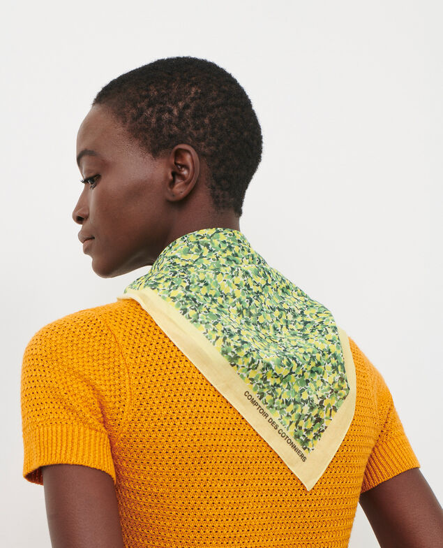 Tuch aus Baumwolle 116 print yellow