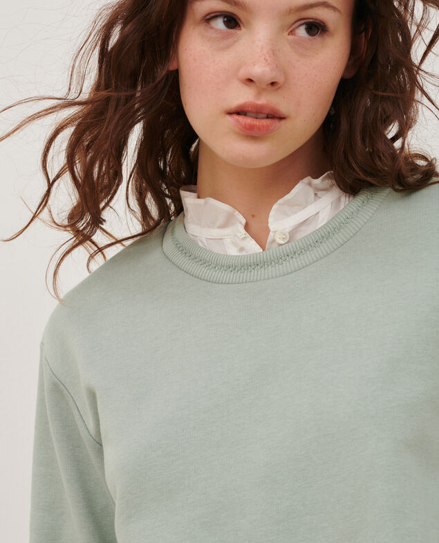 Sweatshirt aus Baumwolle 54 green