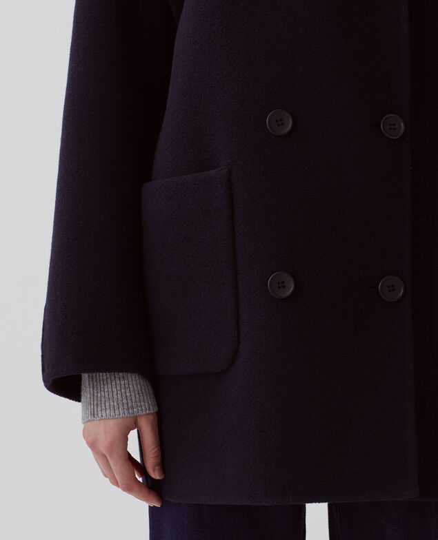 Halblanger, doppelseitiger Cardigan U690 navy