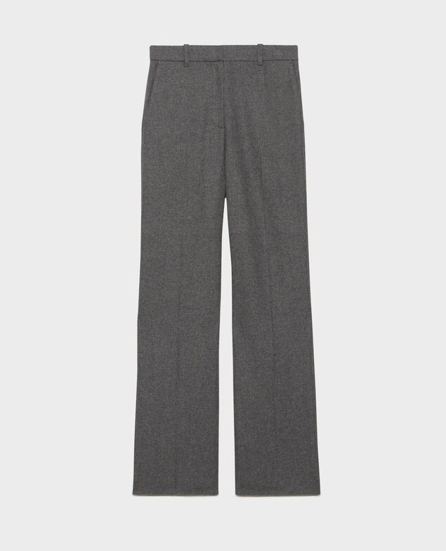 BLANDINE - Gerade Hose aus Flanell