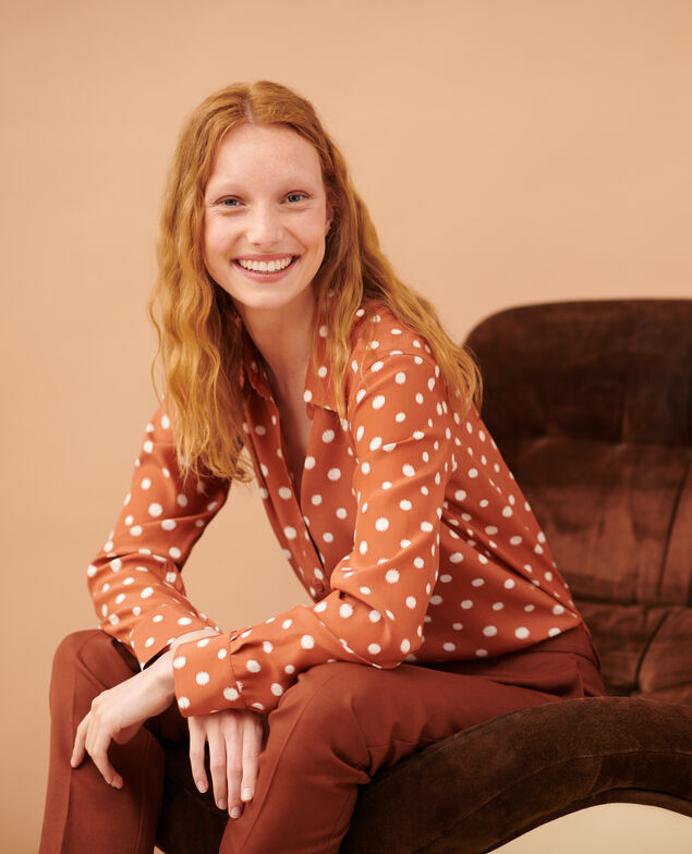 SIBYLLE - BLUSE AUS SEIDE 95 print red