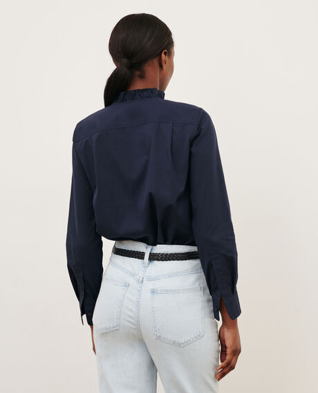 Bluse aus Baumwoll-Popelin 7012c 69 navy 2wsh138c53