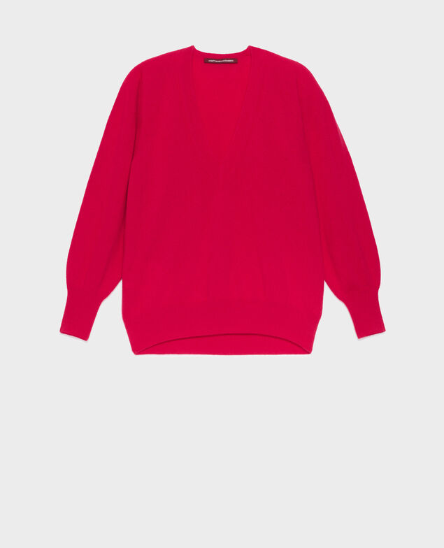 Pullover mit V-Ausschnitt aus Kaschmir