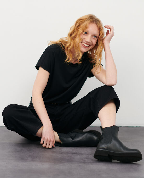 Weites T-Shirt aus Baumwolle 4216 BLACK_BEAUTY