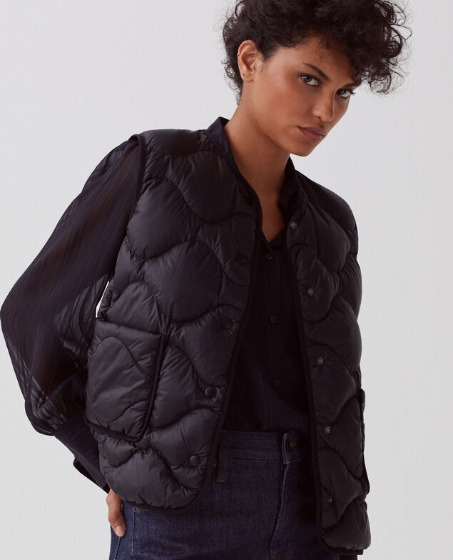 PLUME - Jacke ohne Ärmel 0093 black