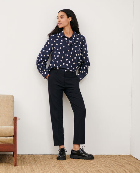MARGUERITE - Zigarettenhose Black beauty Noko