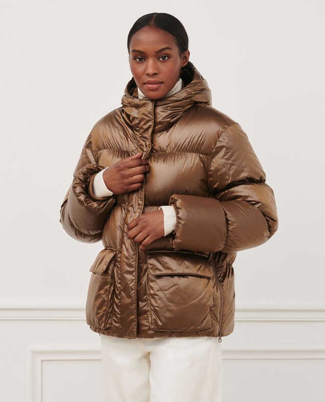 MARGOTTE - Kurze Daunenjacke 8804 34 brown