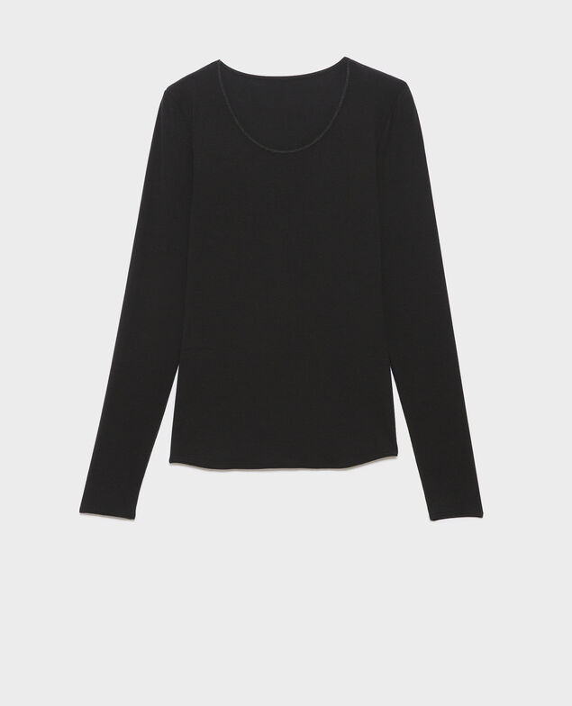 Enganliegendes T-Shirt A091 black