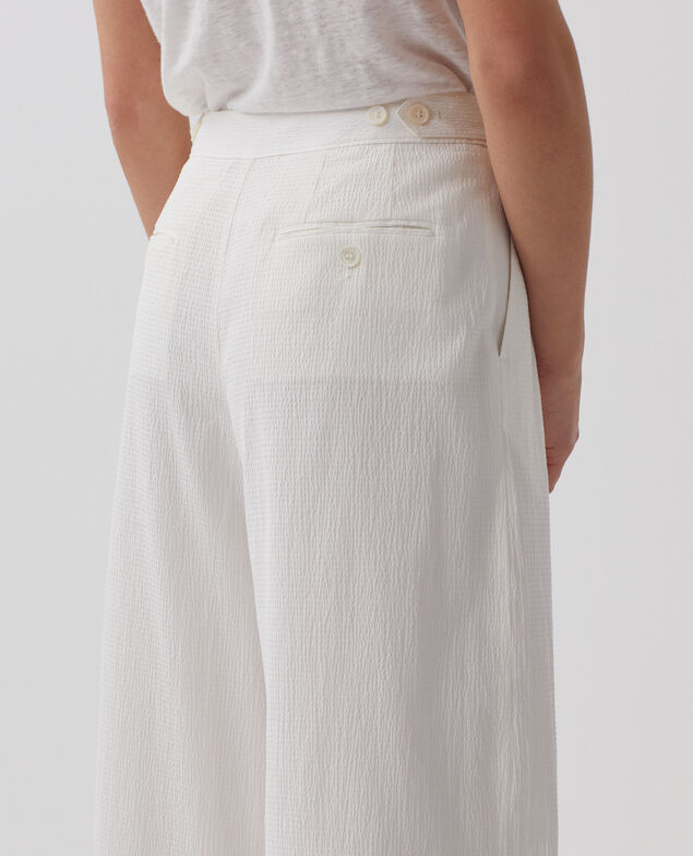 YVONNE - Weite Hose aus Baumwolle 8885 00 white 3spa290c10