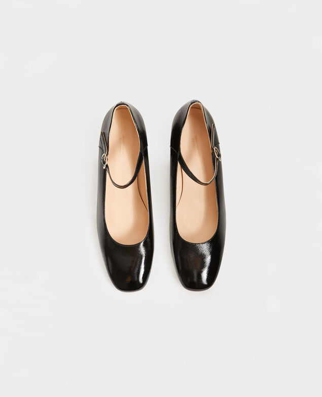 Babies aus Lackleder und runder Ferse  Black beauty