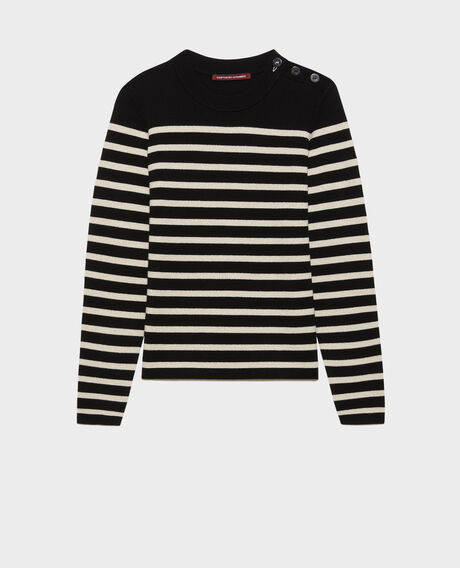 MADDY - Pullover aus Merinowolle im Marinelook