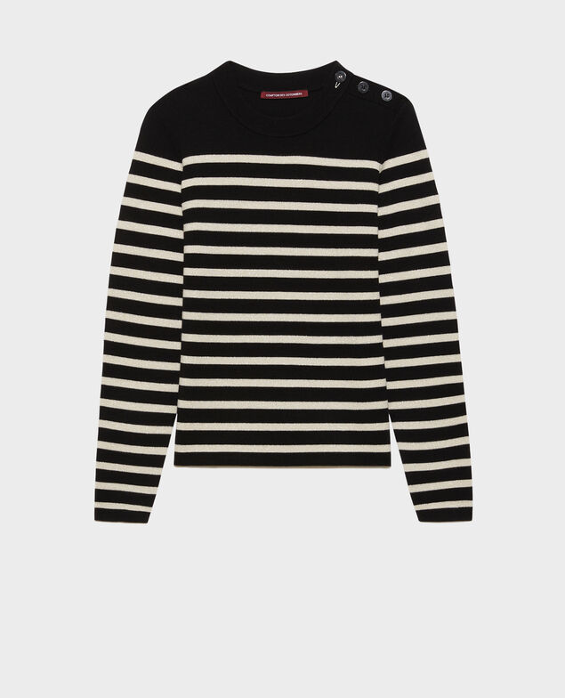 MADDY - Pullover aus Merinowolle im Marinelook