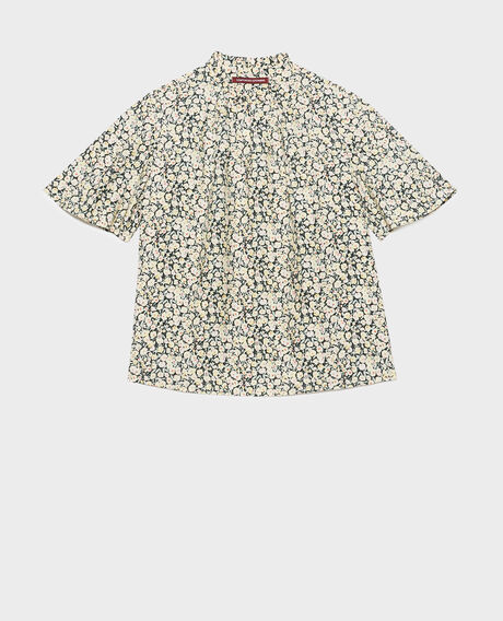 Gemusterte Bluse 7302c 119 print yellow 2sbl912v09