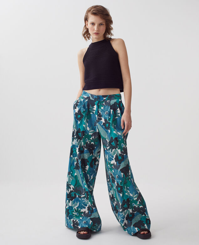 YVONNE - Weite Hose aus Baumwolle