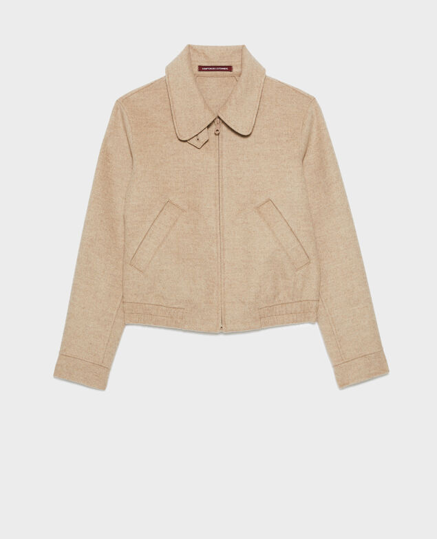 Kurzer Blouson aus Mischwolle