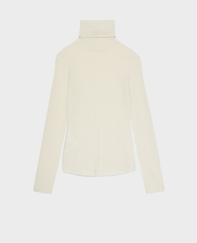 Pullover mit Rollkragen aus Merinowolle