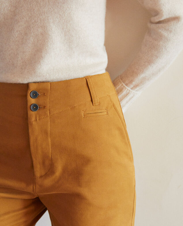 Chino-Hose Golden brown