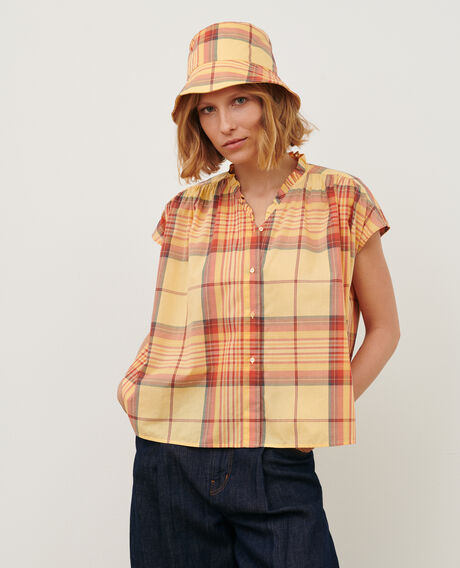 Baumwollbluse 0241 orange 3sbl346c21