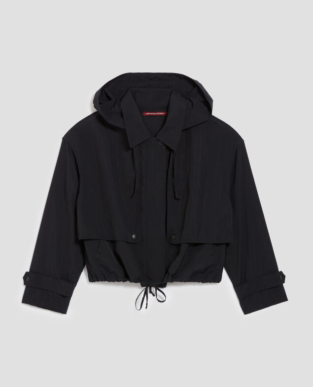 Kurzer Blouson mit wasserabweisender Kapuze H091 black beauty