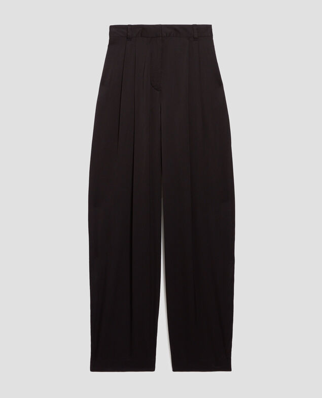 Satinierte Hose mit fließendem Fall H091 black beauty