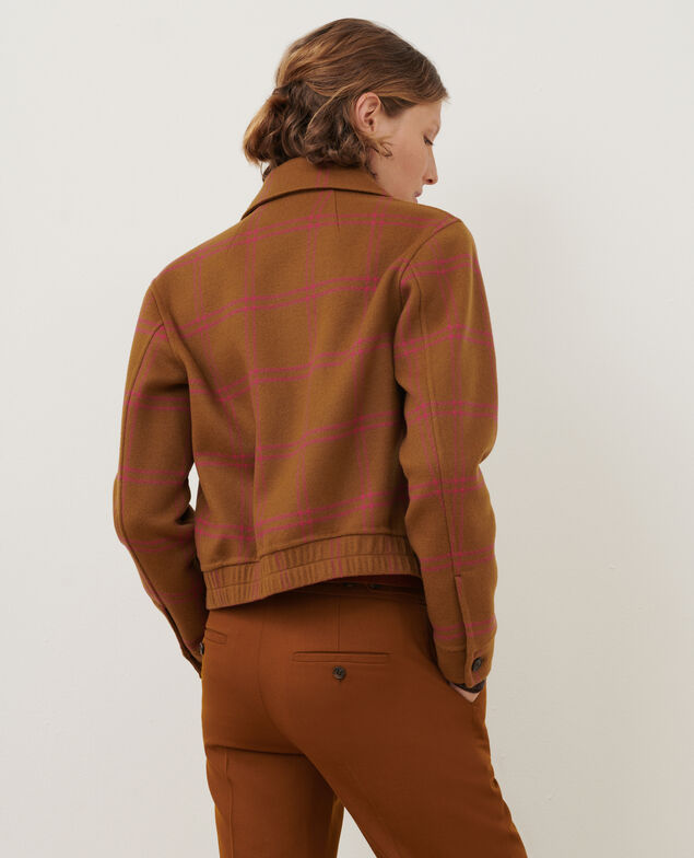 Kurzer Blouson aus Mischwolle