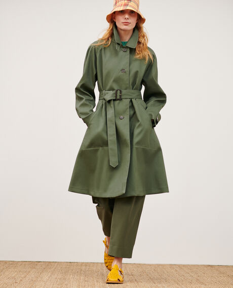 CATHERINE - Weiter Trenchcoat 0571 thyme green 3sco003c19