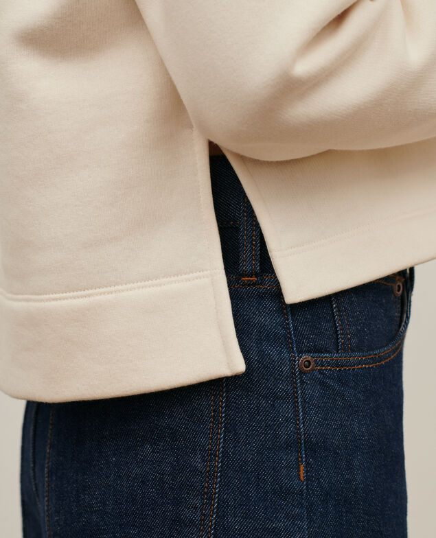 Kapuzen-Sweatshirt 0107 off white