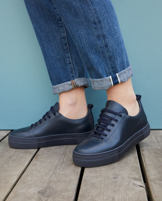 Plateau-Sneakers Peacoat