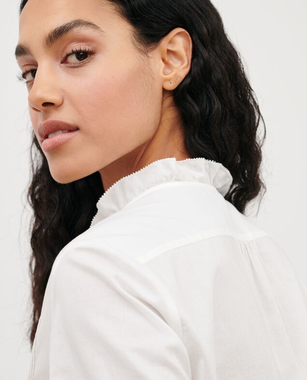 Bluse aus Baumwolle 4224 gardenia