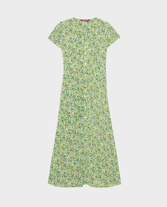 LUDIVINE - Langes fließendes Kleid 116 print yellow 2sdr167v02