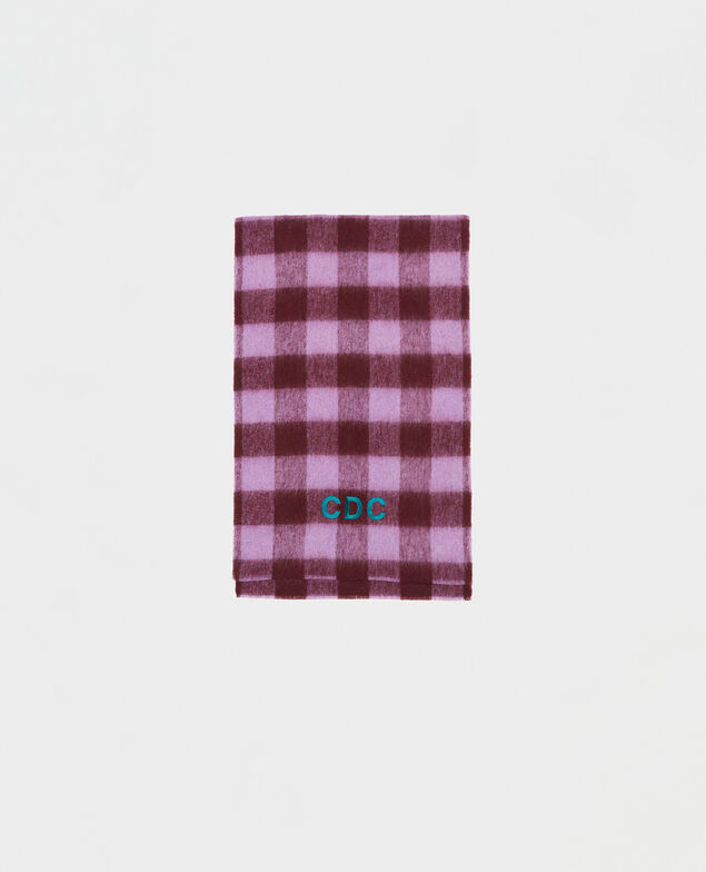 Maxi-Schal mit Karomuster Pastel lilac